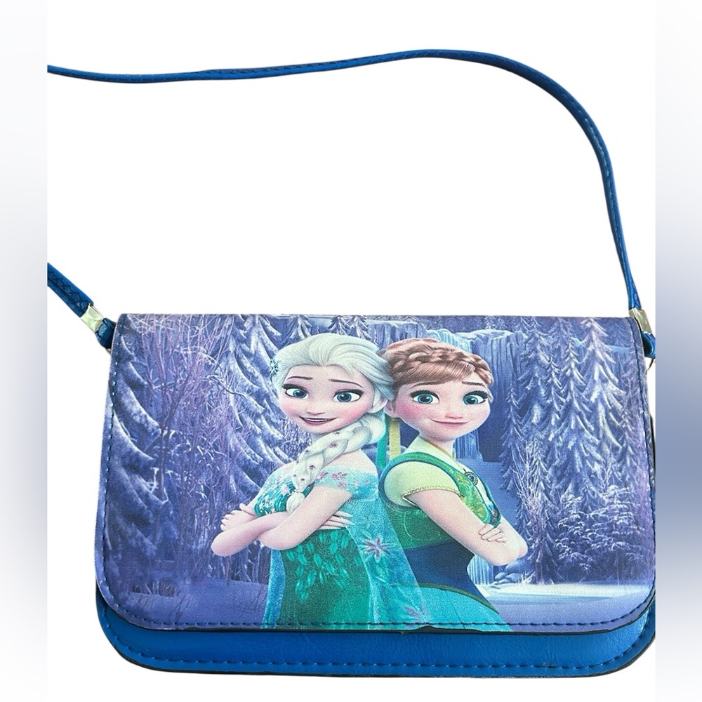Frozen Themed Blue Crossbody Bag with Removable Strap NWOT